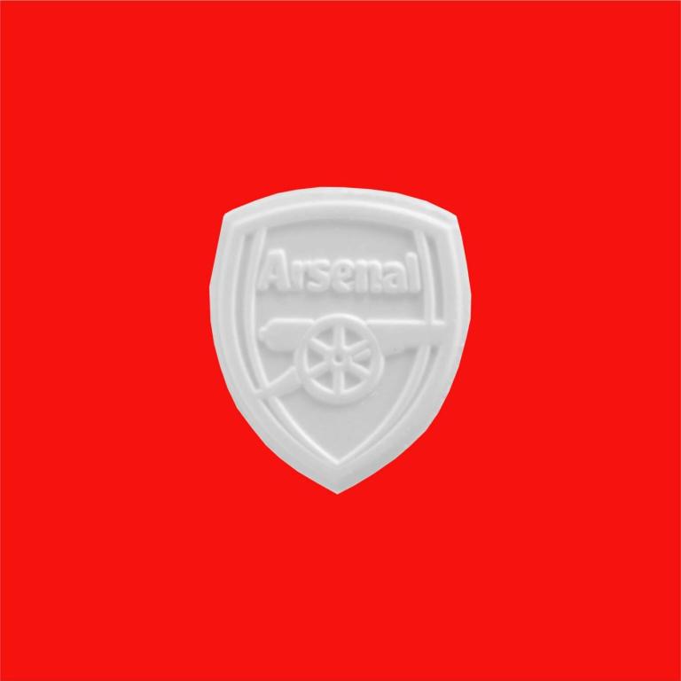 Arsenal shield shaped peppermints
