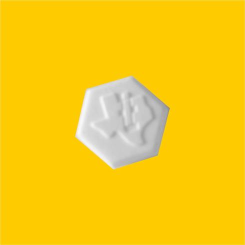 promotional peppermints with logo hexagon shaped