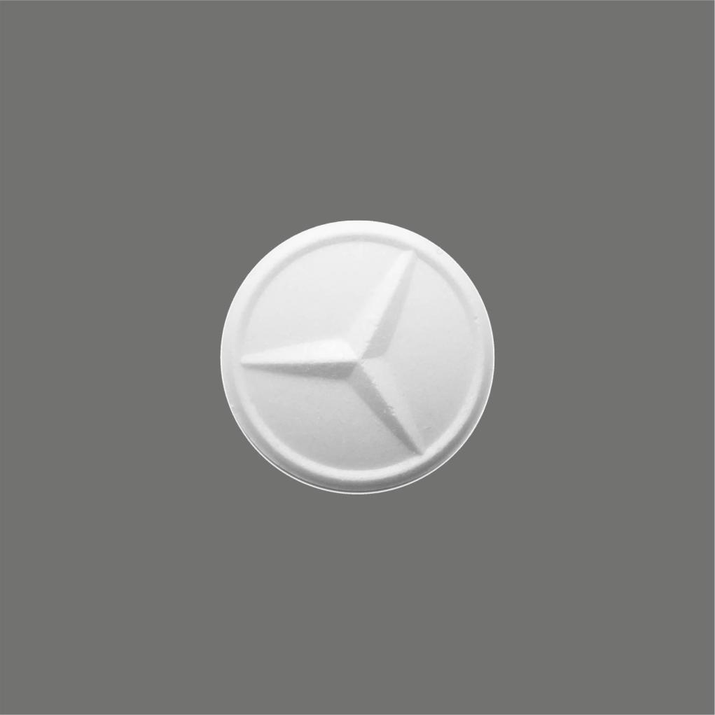logo shaped mints mercedes