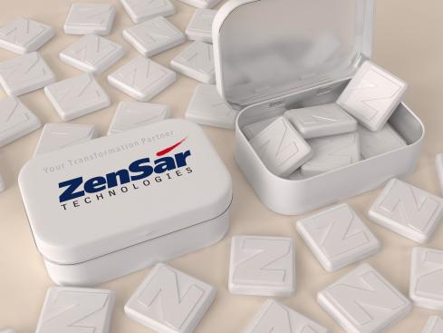 letter or digit shaped logo embossed promotional mints 